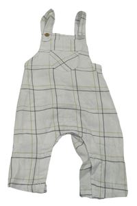 Bílé plátěné laclové kalhoty s proužky Matalan