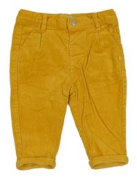 Žluté žebrované kalhoty Obaibi