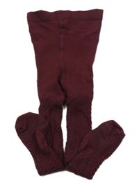 Vínové punčocháče H&M