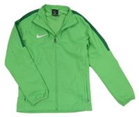 Zelená funkční šusťáková sportovní bunda s logem Adidas