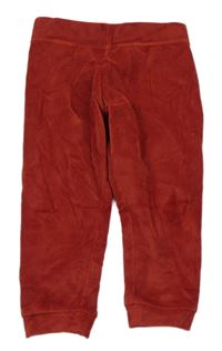 Rezavé plyšové kalhoty Lupilu