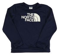 Tmavomodrá sportovní mikina s logem The North Face
