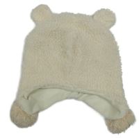 Pudrová huňatá podšitá ušanka Mothercare