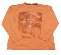 Lososové triko s potiskem 