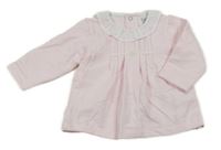 Nové - Světlerůžová mikina s límečkem Babidu