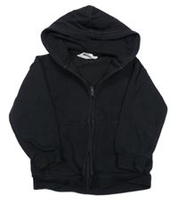 Černá propínací mikina s kapucí H&M