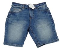 Nové - Modré riflové kraťasy Next