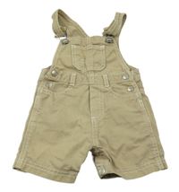 Béžové plátěné laclové kraťasy Petit Bateau 