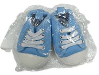 Nové - Světlemodré plátěné capáčky vel. 18