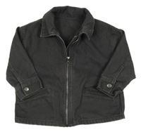 Šedá riflová bunda s potiskem George 