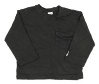 Tmavošedé triko s kapsou H&M