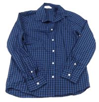 Tmavomodro-černá kostkovaná košile zn. H&M