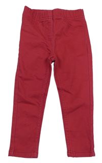 Malinové riflové džegíny lupilu