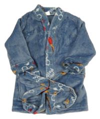 Modrošedý plyšový župan s hvězdičkami a brýlemi - Harry Potter