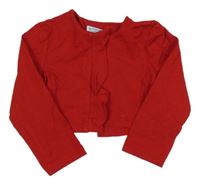 Červené propínací bolérko s volánkem mayoral