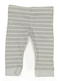 Bílo-šedé vzorované tepláky F&F