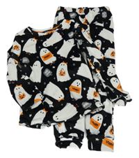 Černé plyšové pyžamo s duchy Originals