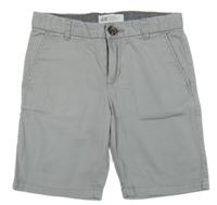 Šedé chino plátěné kraťasy H&M