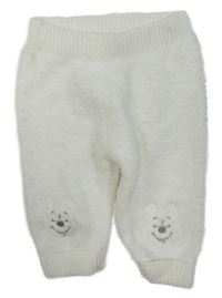 Bílé chlupaté tepláky s Pú PRIMARK