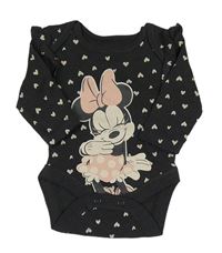 Antracitové body se srdíčky a Minnie Primark