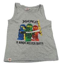 Šedé melírované tílko s Lego Ninjago