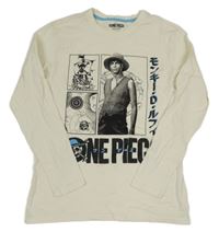 Smetanové triko s klukem - One Piece