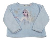 Světlemodrá chlupatá mikina s Elsou H&M