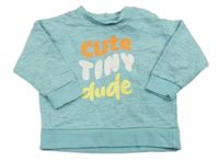 Světlemodrá melírovaná mikina s nápisem Pep&Co