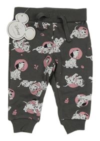 Nové - Tmavošedé tepláky s dalmatiny Primark