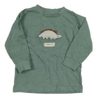 Khaki triko s dinosaurem Next