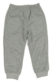 Šedé melírované tepláky