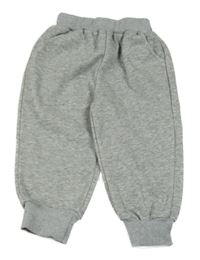 Šedé melírované tepláky