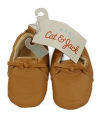 Nové - Hnědé koženkové capáčky Cat&Jack vel. 18