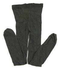 Tmavošedé melírované punčocháče H&M