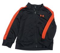 Černo-červená sportovní propínací mikina s logem Under Armour