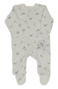 Nové - Bílý overal se zvířaty Nutmeg