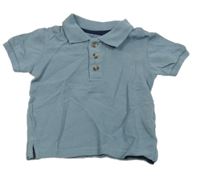 Modrošedé polo tričko Primark