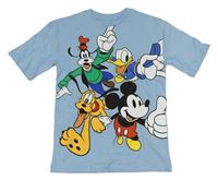 Světlemodré tričko s Mickeym a přáteli H&M