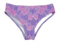 Lila-růžové batikované plavkové kalhotky Primark