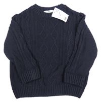 Nové - Tmavomodrý svetr H&M