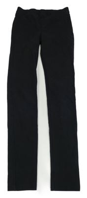 Černé tregíny riflového vzhledu H&M