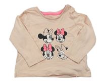 Meruňkové triko s Minnie zn. Disney