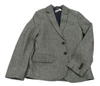 Šedé melírované společenské sako H&M