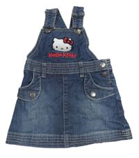 Tmavomodré riflové laclové šaty s Hello Kitty H&M