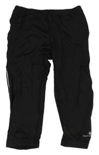 Černé crop sportovní legíny 