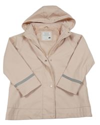 Pudrová nepromokavá jarní bunda s kapucí Primark