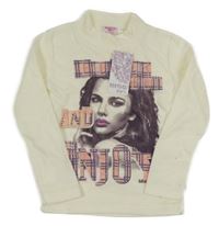 Nové - sametové úpletové triko s dívkou 