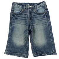 Tmavomodré riflové kraťasy C&A