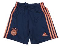 Tmavomodré sportovní funkční fotbalové kraťasy - FC Bayern Mnichov Adidas