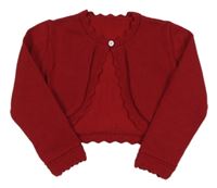 Rubínové propínací svetrové bolerko 